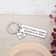 Load image into Gallery viewer, Boss Coworker Gifts Office Keychain for Leader Coach Supervisor Mentor Thank You Leaving Retirement Appreciation Gift for Manager Women Men Boss Day Birthday Christmas Keychain for Colleague Farewell