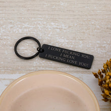 Load image into Gallery viewer, Husband Keychain Birthday Gift For Huaband Wife Boyfriend Girlfriend Fiance Couple Keychains Jewelry Couple Birthday Christmas Wedding Anniversary Valentines Gifts I Love You Keyring
