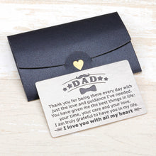 Load image into Gallery viewer, Dad Gifts Wallet Inserts Card from Daughter Son Father’s Day Thanksgiving Day Birthday Gift for Daddy Bonus Dad Father from Wife Kids Stepson Stepdaughter