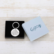 Load image into Gallery viewer, Inspirational Keychain for Son Daughter Graduation Present Keychain Christian Religious Jewelry Be Strong and Courageous Godson Goddaughter Bible Verse Baptisms Quotes Motivational Keyring