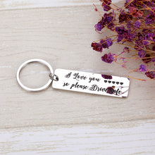 Load image into Gallery viewer, Drive Safe Keychain for boyfriend BF Husband Hubby Father Dad Truck Driver Stocking Stuffer Valentines’ Fathers’ Day 16 Teenager New Driver Going Away Gift for Son Daughter Teens