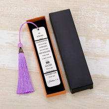 Load image into Gallery viewer, Book Lovers Gifts Bookmarks for Women Men Friends Birthday Religious Bible Metal Book Marks with Tassle for Kids Teens Girls Boys Bookworms World Book Days Inspirational Be Strong Book Club Gifts
