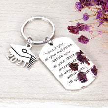 Load image into Gallery viewer, 2021 Graduation Keychain Inspirational Gifts for Him Her Best Friend Daughter Son Nurse Student Practitioner Masters Degree Graduates from College Medical High School Dad Mom