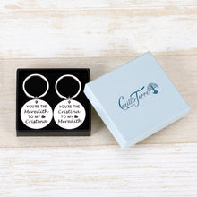 Load image into Gallery viewer, Greys Anatomy Merchandise You're The Meredith to My Cristina Gifts Keychain for Best Friends Birthday Christmas Gifts for Her Soul Sister 2pcs Keyring