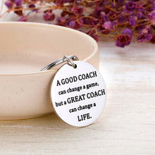 Load image into Gallery viewer, Coach Thank You Gifs Keychain for Football Volleyball Soccer Basketball Baseball Swimming Dance Coach Men and Women Coaches Appreciation Celebration Going away Retirement Gif