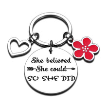 Load image into Gallery viewer, Inspirational Graduation Gifts for Nurse Students BFF Women Girls Family Birthday Back to School Keychain Charm Pendent for Daughter Sister Best Friend Mother Keyring Jewelry