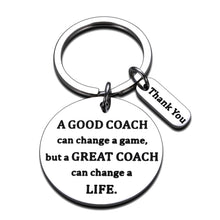 Load image into Gallery viewer, Coach Thank You Gifs Keychain for Football Volleyball Soccer Basketball Baseball Swimming Dance Coach Men and Women Coaches Appreciation Celebration Going away Retirement Gif