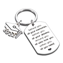 Load image into Gallery viewer, 2022 Graduation Gifts Keychain for Her Him Son Daughter from Mom Dad Anniversary Graduate Students Gifts from Teacher Principal Bulk to Grads Teen Kid Prom Motivational Gifts Aunt Uncle Niece Nephew