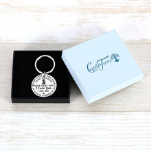Load image into Gallery viewer, Inspirational Gifts Keychain to Daughter from Dad Inspirational Gift Birthday Graduation Gifts Never Forget That I Love You Keychain for for Girls Women Wedding Valentine's Day
