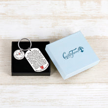 Load image into Gallery viewer, Dad to Be Fathers Day GIF Keychain for Men New Daddy Gifts Baby Shower Gifts Pregnancy Announcement Gifts for Him Daddy First Time Dad Gifts Key Ring