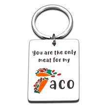 Load image into Gallery viewer, Best Naughty Valentine Gifts for Boyfriend Him Her Husband Funny Anniversary Dating Birthday Gifts for Women Men Girlfriend Soulmate Bestie Novelty Valentines Day Gifts Keyring for Taco Lover Keychain