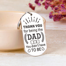 Load image into Gallery viewer, Dad Keychain from Daughter Son Father’s Day Gifts from Wife Kids Birthday Christmas Thanksgiving Day Key Ring Gifts for Dad Step Dad Bonus Dad