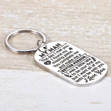 Load image into Gallery viewer, Valentines Day Gifts for Him Boyfriend Birthday Anniversary Gifts Keychain for Men Groom Fiance Hubby Husband from Wife Girlfriend Wedding Gifts Key Ring
