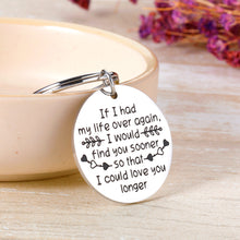 Load image into Gallery viewer, Romantic Valentines Gift for Wife Husband Anniversary Birthday Christmas Gifts Keychain for Boyfriend Girlfriend Groom Bride Fiance Fiancee Wedding Gifts Jewelry