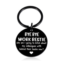 Load image into Gallery viewer, Naughty Coworker Leaving Gifts Keychain for Colleagues Work Friends Besties Farewell Retirement Promotion Going Away Gifts for Co-workers Partners Women Men GoodBye Birthday Christmas Keyring Present