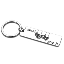 Load image into Gallery viewer, 11 Anniversary Jewelry Gifs for Husband Wife Him Her Romantic Steel Anniversary Git Keychain for Men Women Girlfriend Boyfriend Hubby Wifey Wedding Marriage