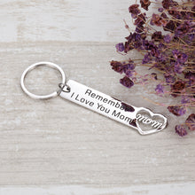 Load image into Gallery viewer, Mothers Day Gifts Valentine Keychain from Daughter Son to Mom Remember I love you KeyChain Birthday Gifts for Mom Women Wedding Gifts Keyring Jewelry for Mother in Law Mummy from Kids