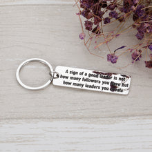 Load image into Gallery viewer, Leader Gift Appreciation Keychain for Colleague Boss Manager Supervisor Goodbye Farewell Going Away Gift for Mentor Boss Day Birthday Retirement Keychain Retirement Boss Presents Office Gifts