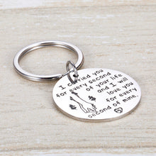 Load image into Gallery viewer, Pregnancy Loss Memorial Gifts Remembrance Keychain Miscarriage Keepsake Loss of Baby Infant Child Sympathy Comfort Gifts for Kids I Carried You Every Second of Your Life for Mother
