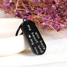 Load image into Gallery viewer, Funny Anniversary Keychain Gifts for Him Her Husband Boyfriend You Have My Heart Love Engagement Key chain Couple Wife Girlfriend Keyring for Birthday Valentine's Day Men Women
