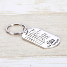 Load image into Gallery viewer, Anniversary Gif for Husband from Wife Soulmate Love Wedding Keychain Gifts Valentines Day Birthday Engagement Keychain Romantic for Him Man Hubby Lover Fiance Boyfriend
