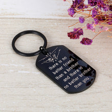 Load image into Gallery viewer, Brother Gifts Keychain from Brother Sister Thank You Gift for Him Men Little Brother Friend in Law Family Gif Jewelry for Birthday Wedding Father&#39;s Day There Is No Better Friend than A Brother
