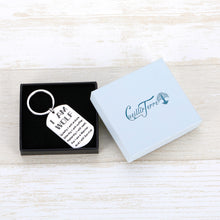 Load image into Gallery viewer, Fashion Wolf Keychain Inspirational Dog Tag Wolf Lover Fans Never Give up Jewelry Gifs Birthday Keyring Presents for Friend Teen Son Daughter Hubby Soldier Teammate Christmas Graduation
