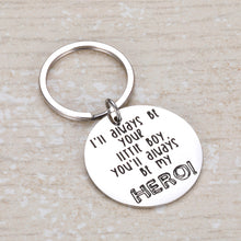 Load image into Gallery viewer, Father’s Day Keychain Gift for Daddy Stepfather Father in Law from Son kids wife bride Birthday Christmas Valentines Thanksgiving Day Gift Keyring jewelry Personalized Memorial keychain
