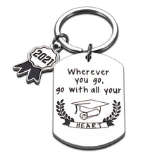 Load image into Gallery viewer, Graduation Gifts for Him Her 2021 High School Inspirational Graduation Keychain Gift for Daughter Son Boys Girls from Mom Dad Nurse Student Gifts College Grad Gifts Best Friends Gifts for Women Men
