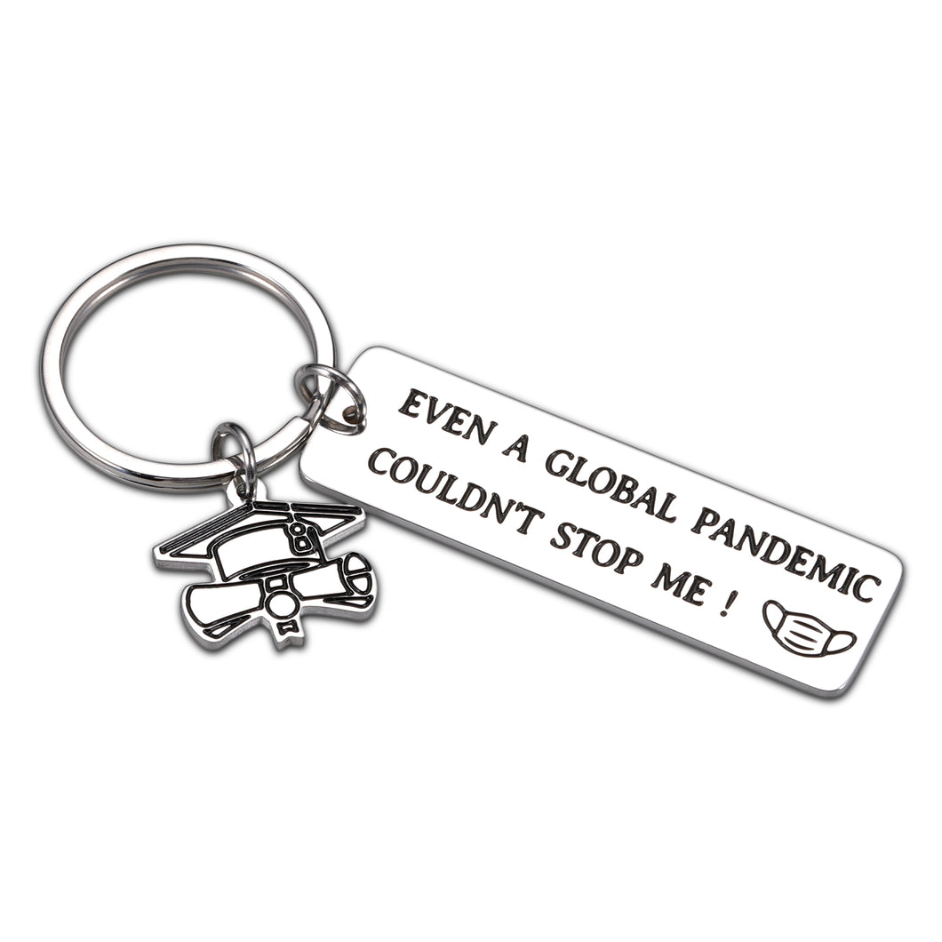 Funny Graduation Keychain Gifts for Her Him Class of 2021 Senior High School College Graduation Keyring for Boys Girls Daughter Son Teens Graduates