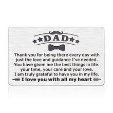 Load image into Gallery viewer, Dad Gifts Wallet Inserts Card from Daughter Son Father’s Day Thanksgiving Day Birthday Gift for Daddy Bonus Dad Father from Wife Kids Stepson Stepdaughter
