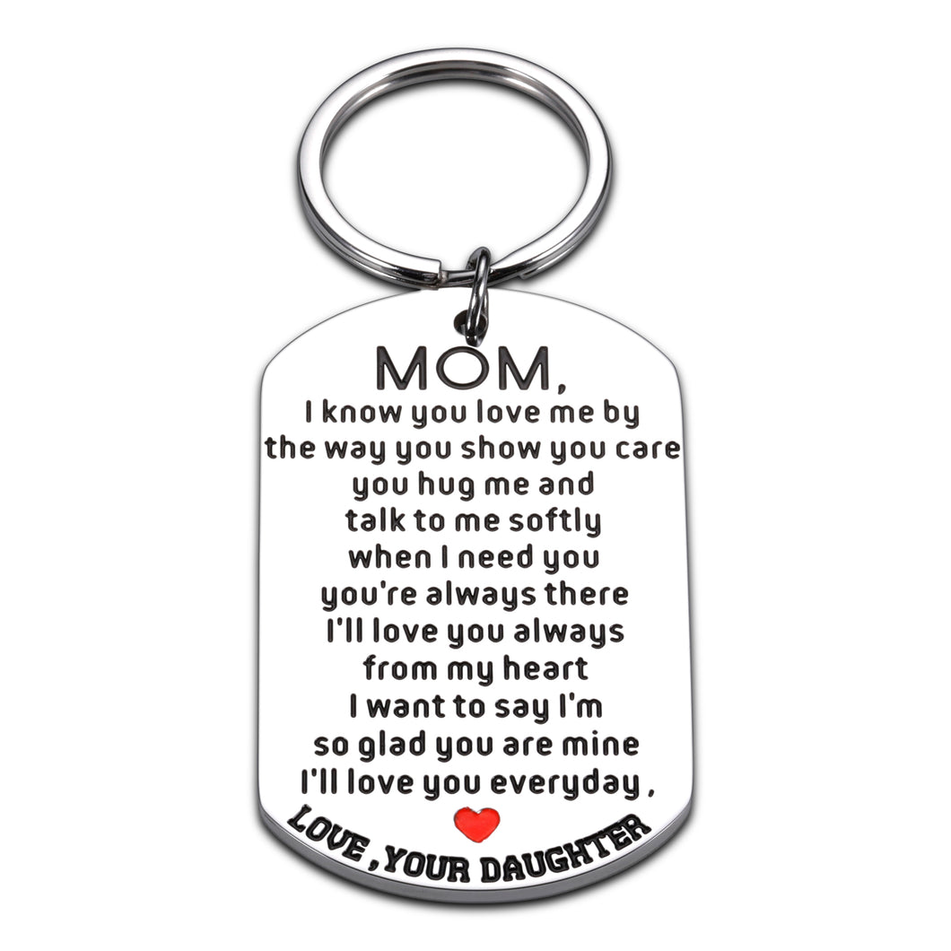 Mothers Day Gift Keychain for Mom from Daughter Son Bonus Mom Step Mom Gifts Key Ring from Husband Kids for Birthday Christmas Wedding Gifts Jewelry