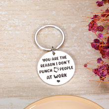 Load image into Gallery viewer, Funny Colleague Keychain Gifts for Coworker Work Besties Friends Women Men Retirement Appreciation Promotion Going Away Gifts for Partners Workmates Fellows Farewell Goodbye Birthday Christmas Keyring
