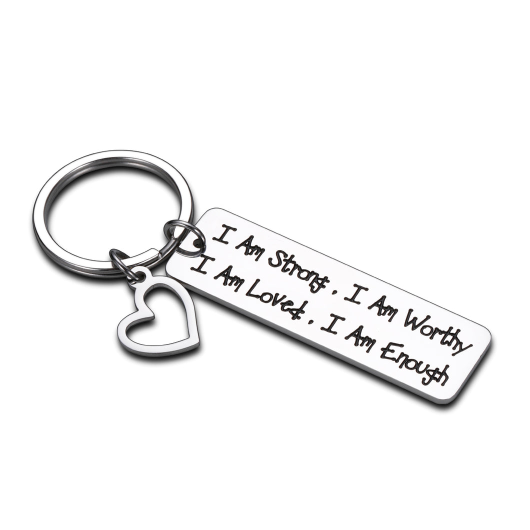 Inspirational Faith Graduation Keychain for Teen Boys Girls Recovery Keychain from Bff Friend Encouragement Birthday Anniversary Christmas Strength Jewelry Keyring Present Back to School Gift