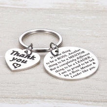 Load image into Gallery viewer, Boss Mentor Appreciation Presents for Retirement Supervisor Mentor Leader Coworker Colleague Friends Birthday Christmas Leaving Away Keychain Gift Goodbye Keyring Presents for Women Men Boss Day
