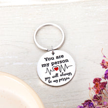 Load image into Gallery viewer, Best Friends Gifts Keychain You Are My Person Inspirational Keychain Bestie Friendship Sister Wife Couple Gift for Women Men Teens Girls Boys BFF Husband Boyfriend Birthday Valentines Key Rings
