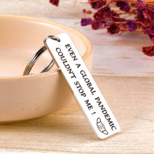 Load image into Gallery viewer, Funny Graduation Keychain Gifts for Her Him Class of 2021 Senior High School College Graduation Keyring for Boys Girls Daughter Son Teens Graduates
