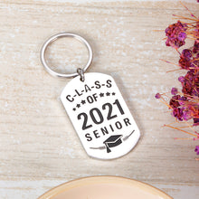 Load image into Gallery viewer, Class of 2021 Senior Inspirational Graduation Gifts Keychain for Him Her Best Friends Senior High School Graduation Gift for Boys Girls Nurse Students Daughter Son Graduation Key Ring Gifts
