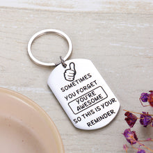 Load image into Gallery viewer, Funny Inspirational Keychain for Friend Bestie Coworker Boss Daughter Mom Teen Girls Kids BFF Student Men Women Thanksgiving Appreciation Gift Friendship Graduation Keychain Keyring
