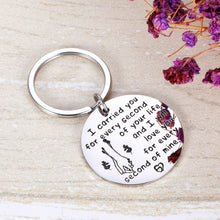 Load image into Gallery viewer, Pregnancy Loss Memorial Gifts Remembrance Keychain Miscarriage Keepsake Loss of Baby Infant Child Sympathy Comfort Gifts for Kids I Carried You Every Second of Your Life for Mother

