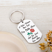Load image into Gallery viewer, Birthday Funny Keychain gifts for women wife Mom Presents A Wise Women Once Said Inspirational Key Chain Retirement Christmas Novelty Gifts for Best Women Friend Coworker Daughter Mothers day
