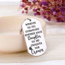 Load image into Gallery viewer, Daughter Keychain Keyring Inspirational Family Gifts from Mom Dad Father Mother for Daughter Son Women Girls Granddaughter Grandson Her Sentimental Keychain Birthday Graduation Gifs Keyring
