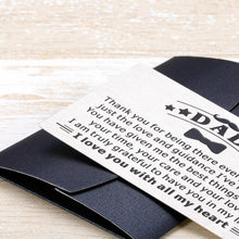 Load image into Gallery viewer, Dad Gifts Wallet Inserts Card from Daughter Son Father’s Day Thanksgiving Day Birthday Gift for Daddy Bonus Dad Father from Wife Kids Stepson Stepdaughter
