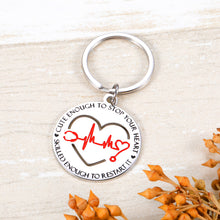 Load image into Gallery viewer, National Nurses Day Gift Keychain for Her Him Nurse Graduation Gifts Keychain for Men Women 2021 Birthday Christmas Gift for Coworkers RN LPN Nurse Practitioner Medical Students Paramedic Keyring
