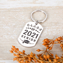 Load image into Gallery viewer, Class of 2021 Senior Inspirational Graduation Gifts Keychain for Him Her Best Friends Senior High School Graduation Gift for Boys Girls Nurse Students Daughter Son Graduation Key Ring Gifts
