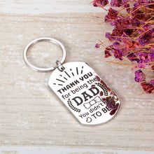 Load image into Gallery viewer, Dad Keychain from Daughter Son Father’s Day Gifts from Wife Kids Birthday Christmas Thanksgiving Day Key Ring Gifts for Dad Step Dad Bonus Dad

