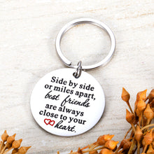 Load image into Gallery viewer, Best Friends Keychain Friendship Gifts for Teens Kids Women Men Best Friends Besties BFF Soul Sisters Long Distance Friendship Birthday Graduation Thanksgiving Day Gifts
