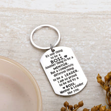 Load image into Gallery viewer, Boss Mentor Appreciation Presents for Retirement Supervisor Mentor Leader Coworker Colleague Friends Birthday Christmas Leaving Away Keychain Gift Goodbye Keyring Presents for Women Men Boss Day
