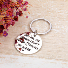 Load image into Gallery viewer, Funny Colleague Keychain Gifts for Coworker Work Besties Friends Women Men Retirement Appreciation Promotion Going Away Gifts for Partners Workmates Fellows Farewell Goodbye Birthday Christmas Keyring
