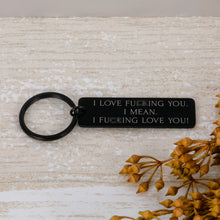 Load image into Gallery viewer, Husband Keychain Birthday Gift For Huaband Wife Boyfriend Girlfriend Fiance Couple Keychains Jewelry Couple Birthday Christmas Wedding Anniversary Valentines Gifts I Love You Keyring

